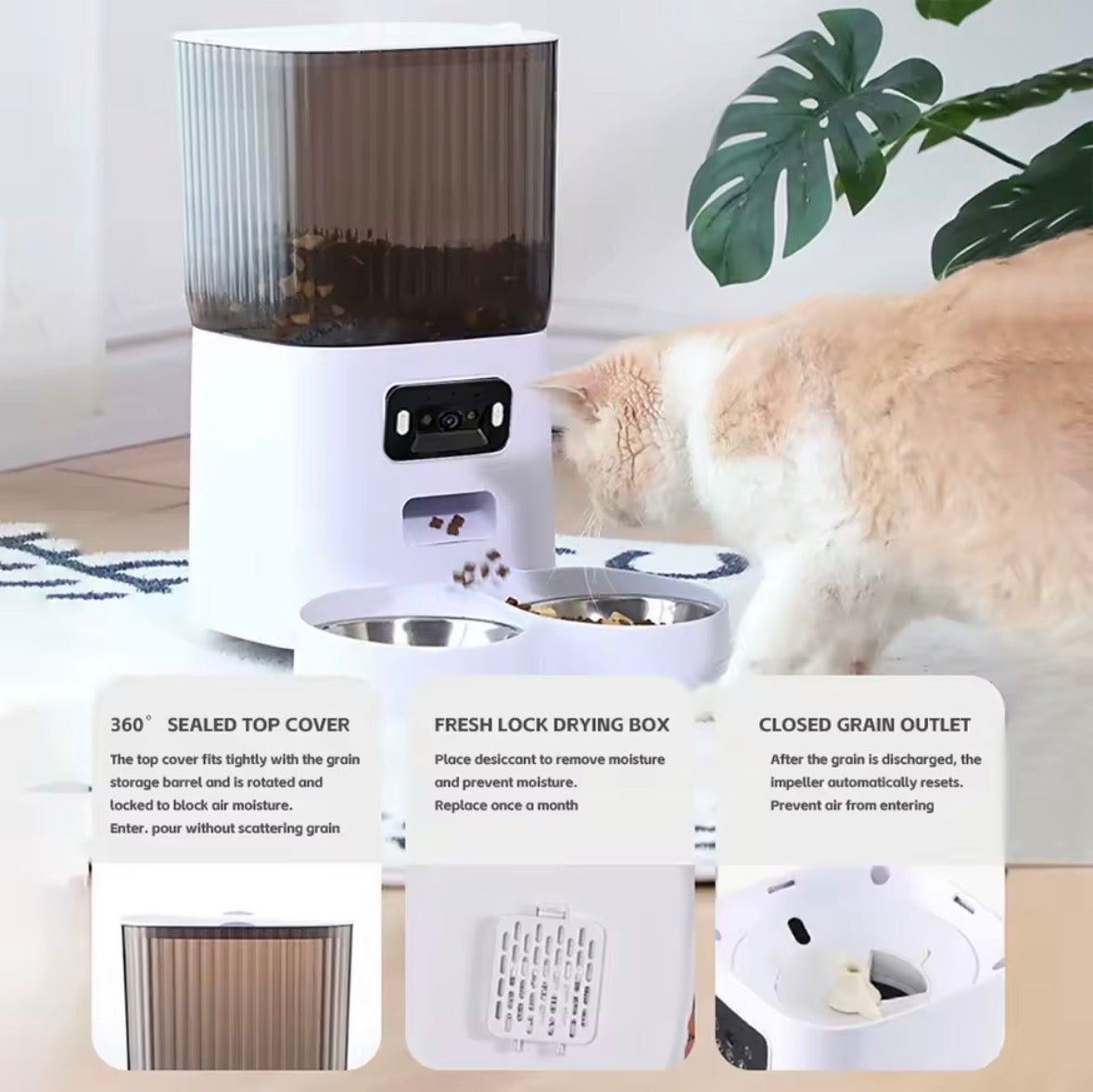 SmartPaw Automatic Pet Feeder with Camera